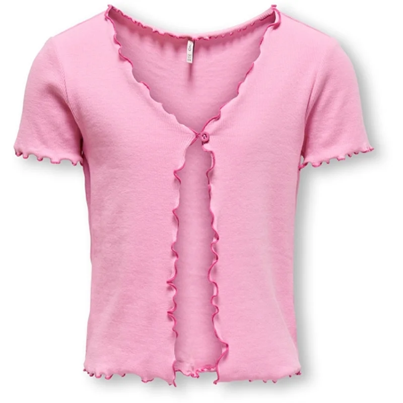 Casual And Casual Kids ONLY Begonia Pink / Raspberry Rose Elli Cardigan