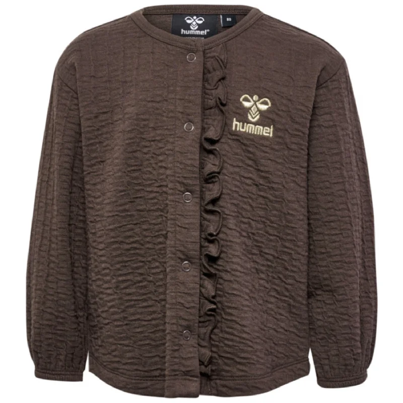 Black And White Style Hummel Chocolate Brown Issa Sweat Cardigan