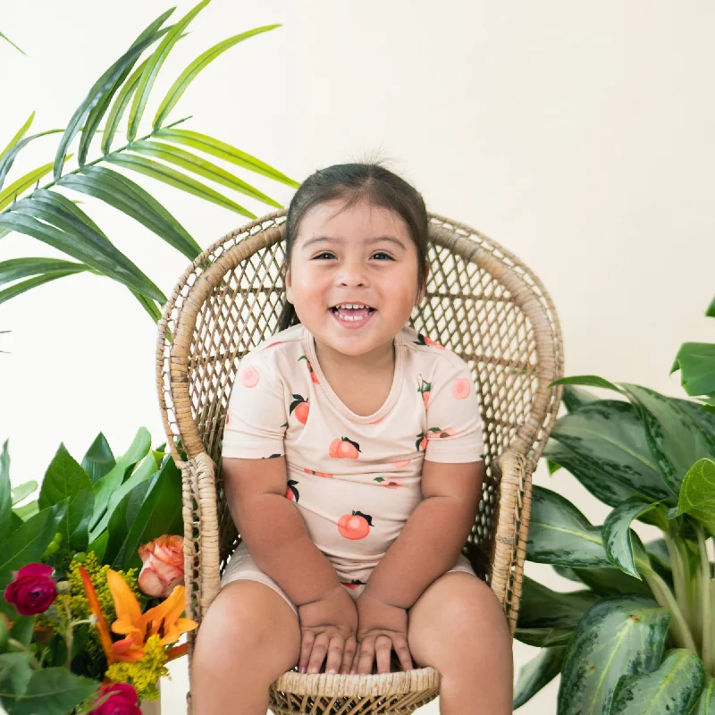 Free And Casual Short Sleeve Pajamas in Peach