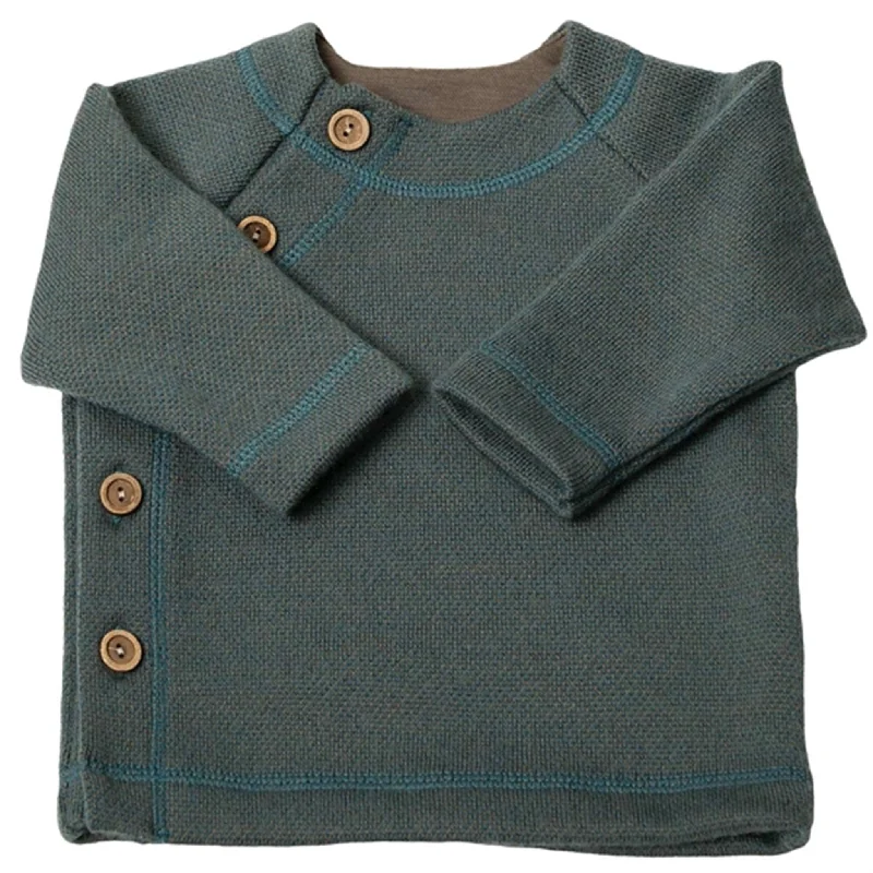 Exclusive Customization Joha Wool Blue Cardigan