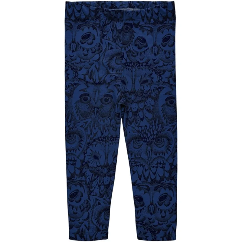 Weekend Wear Soft Gallery True Blue Paula Owl Leggings