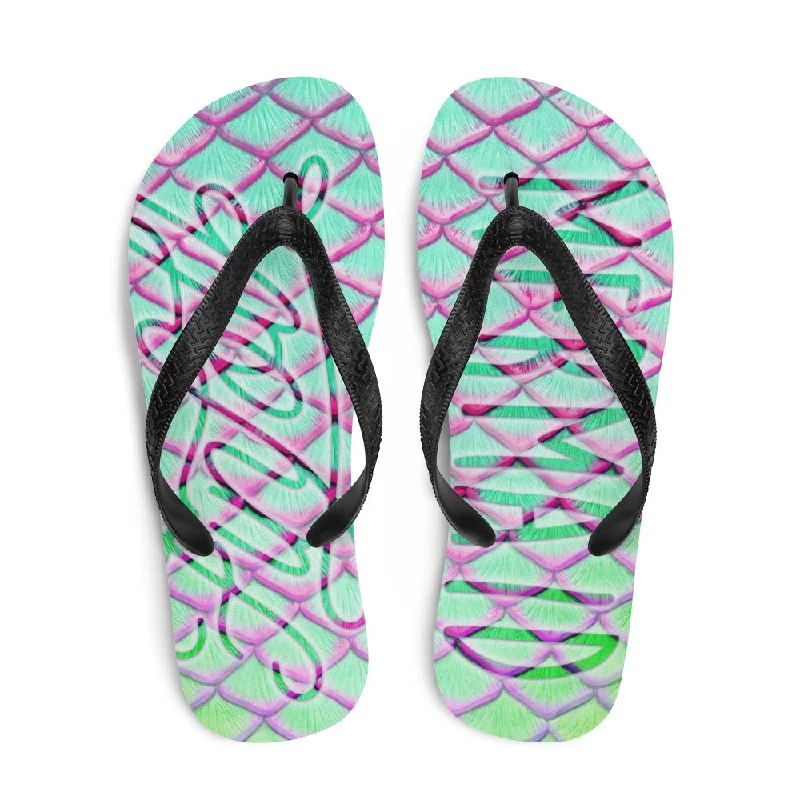 Cozy Shirts Finfolk Mermaid Fin-Flops: Parrotfish