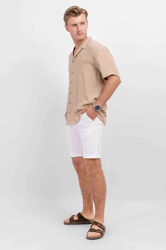 Renaissance Style Chino Shorts - Optical White