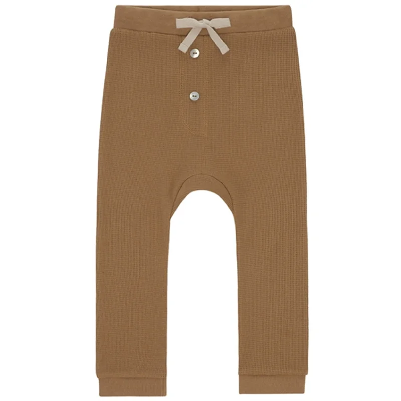 Comfortable Dresses Monsieur Mini Baggy Leggings Waffle Sugar Brown