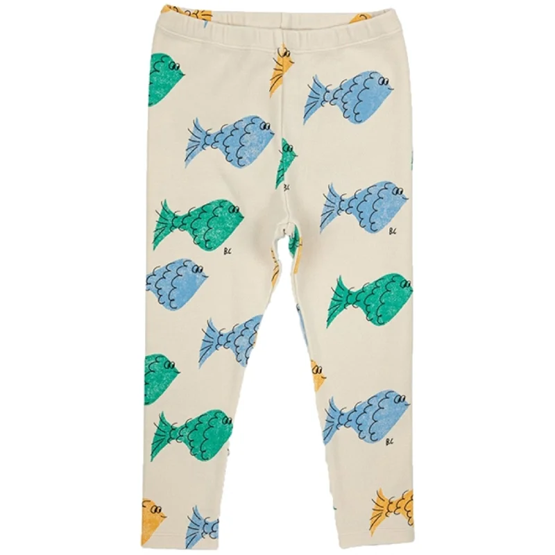 Outdoor Trend Bobo Choses White Multicolor Fish All Over Leggings