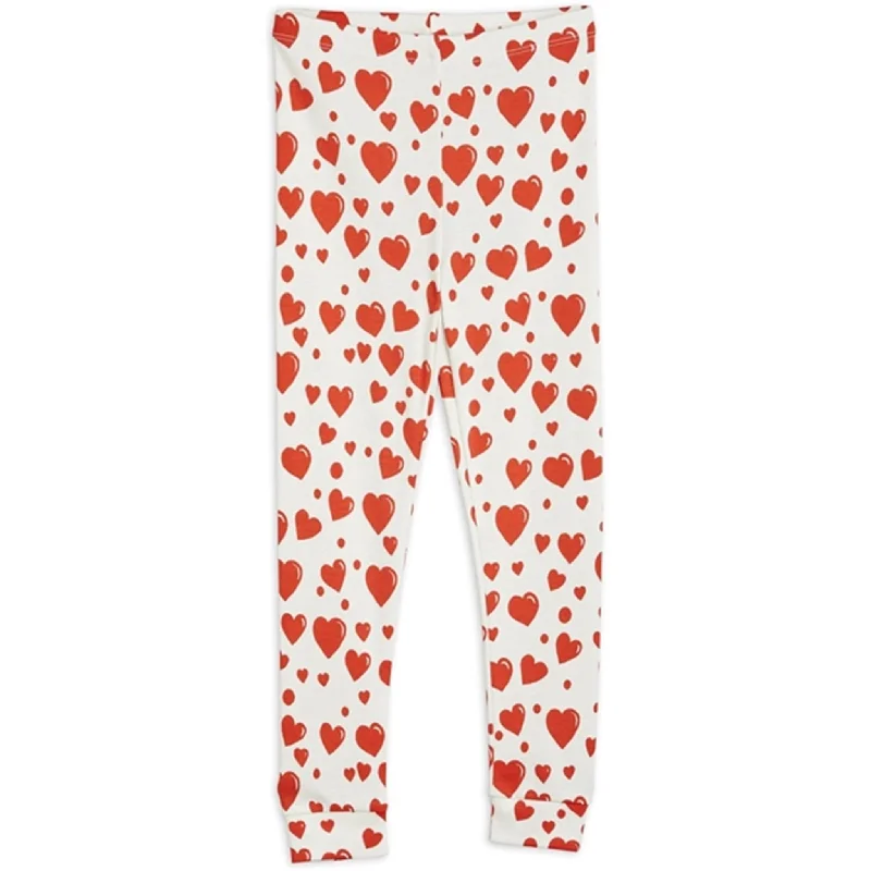 Relaxed Fit Mini Rodini Hearts Aop Leggings Multi