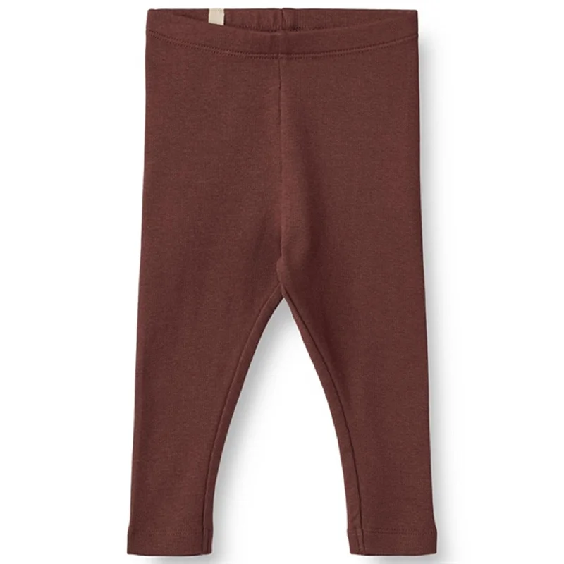 Trendy Comfort Wheat Aubergine Maddy Rib Leggings