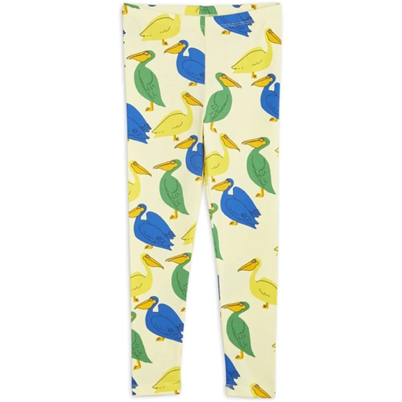 Sports And Leisure Mini Rodini Pelican AOP Leggings Yellow