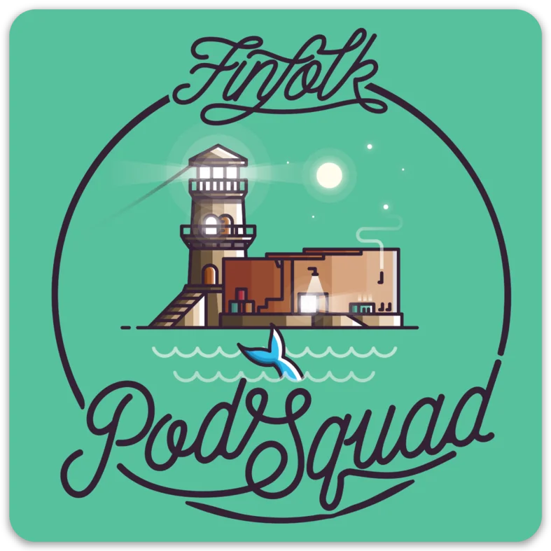 Mid-length Style Official Pod Squad Sticker