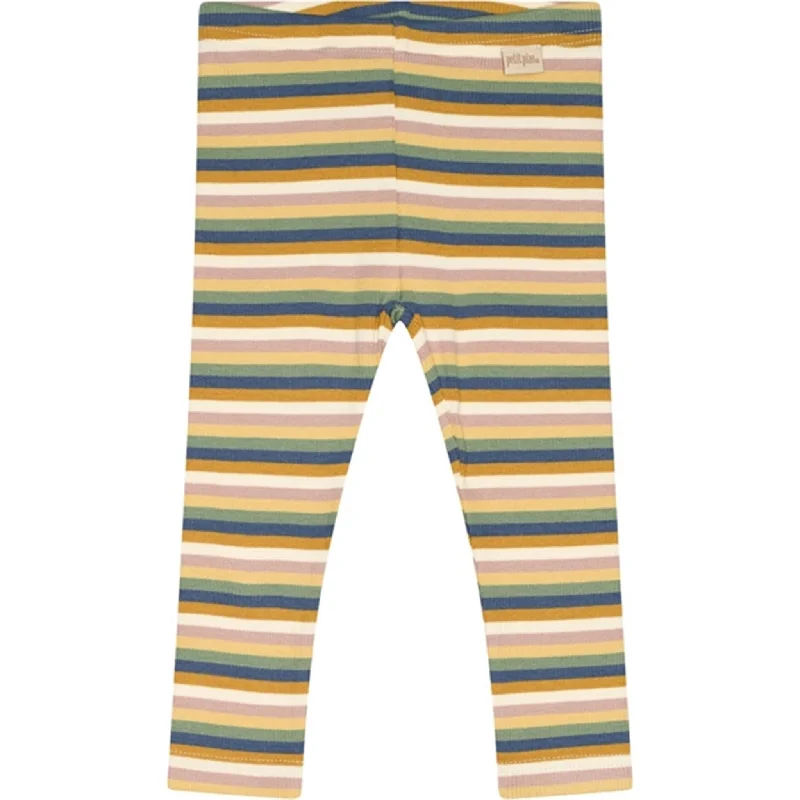 Street Fashion Petit Piao Multi Striped Modal Leggings