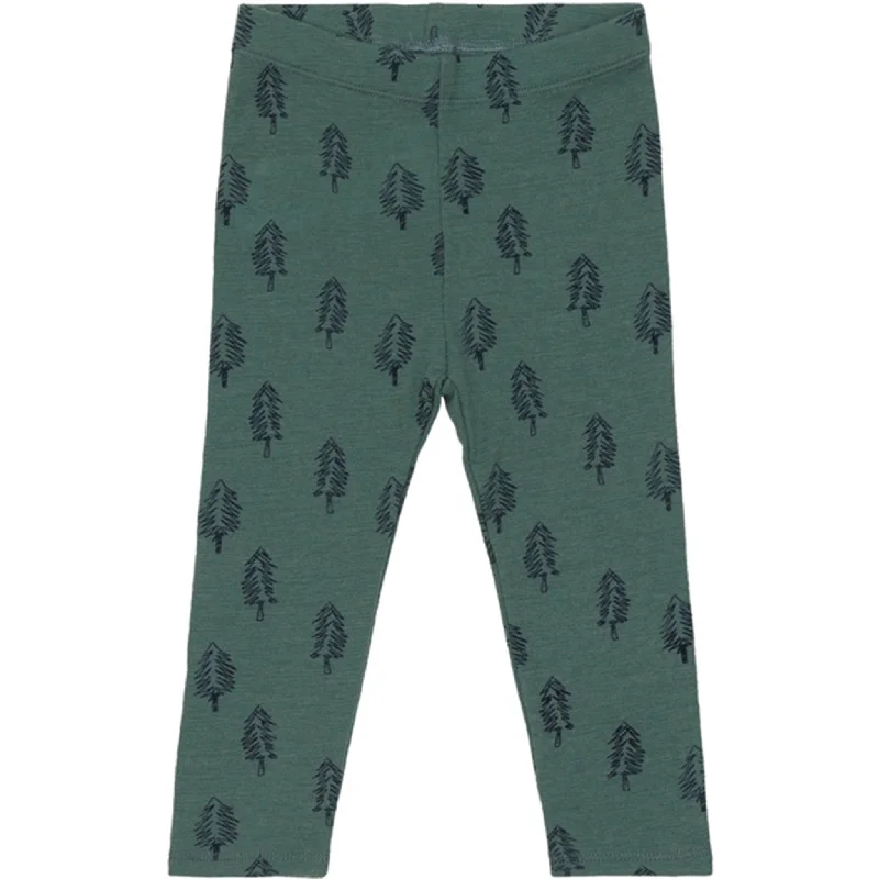 Sports Trend Soft Gallery Dark Forest Paula Tree Wool Leggings