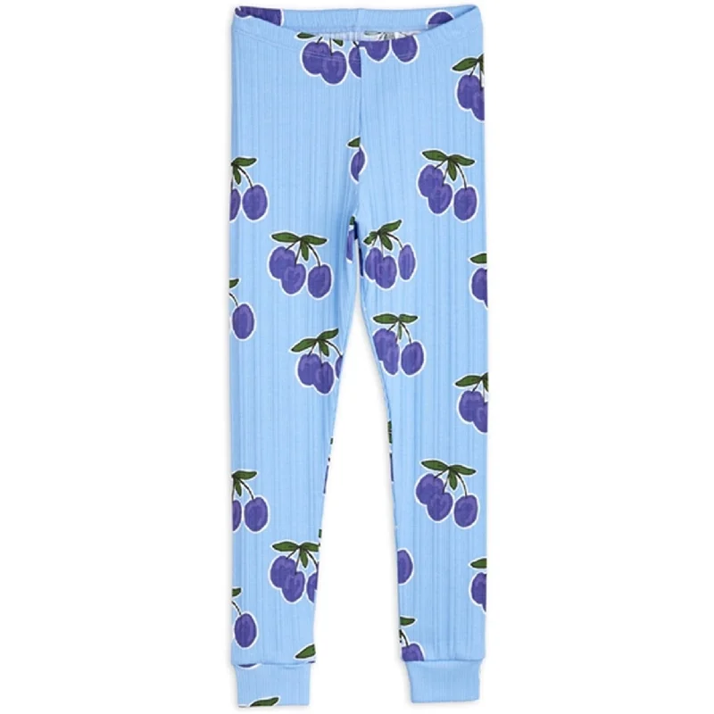 Fresh Comfort Mini Rodini Plum Aop Leggings Blue