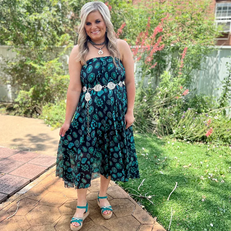 Retro Style PLUS Concho Kreek Maxi Skirt