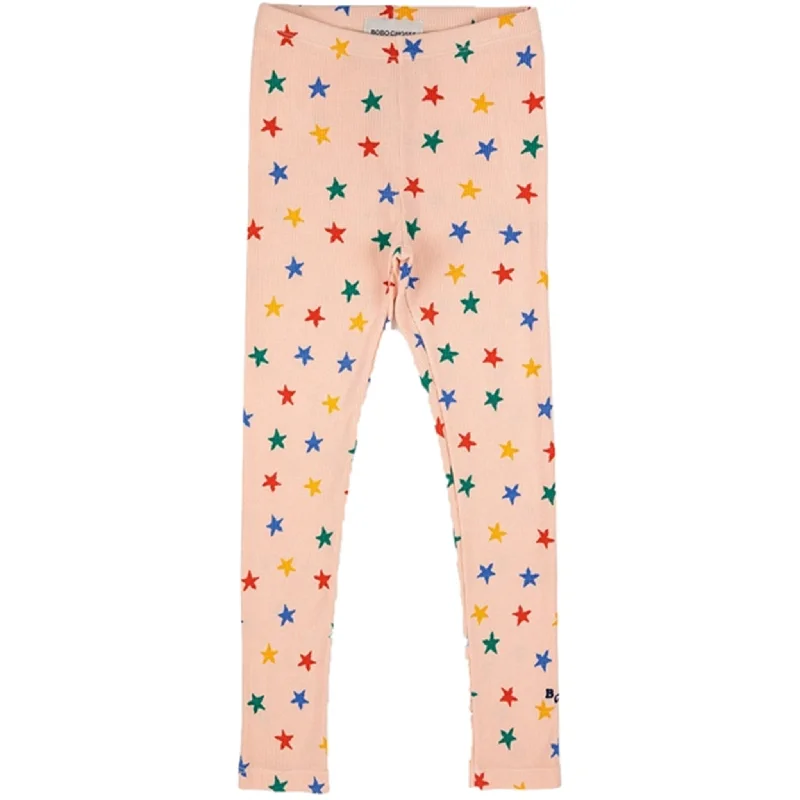 Carefree Style Bobo Choses Light Brown Multicolor Stars All Over Leggings