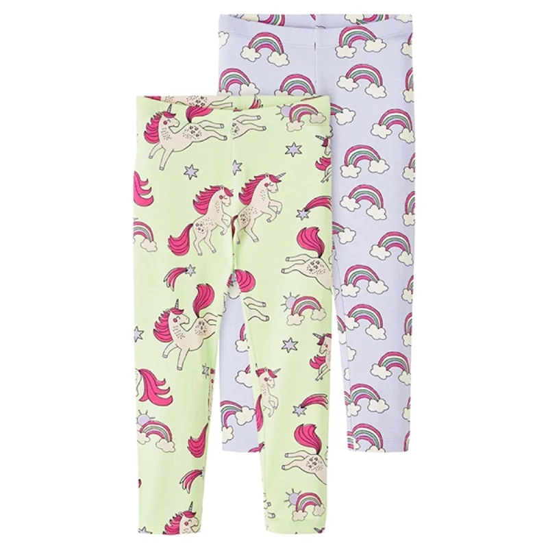 Eye-catching Personality Name it Lime Cream Dila Leggings 2-pack