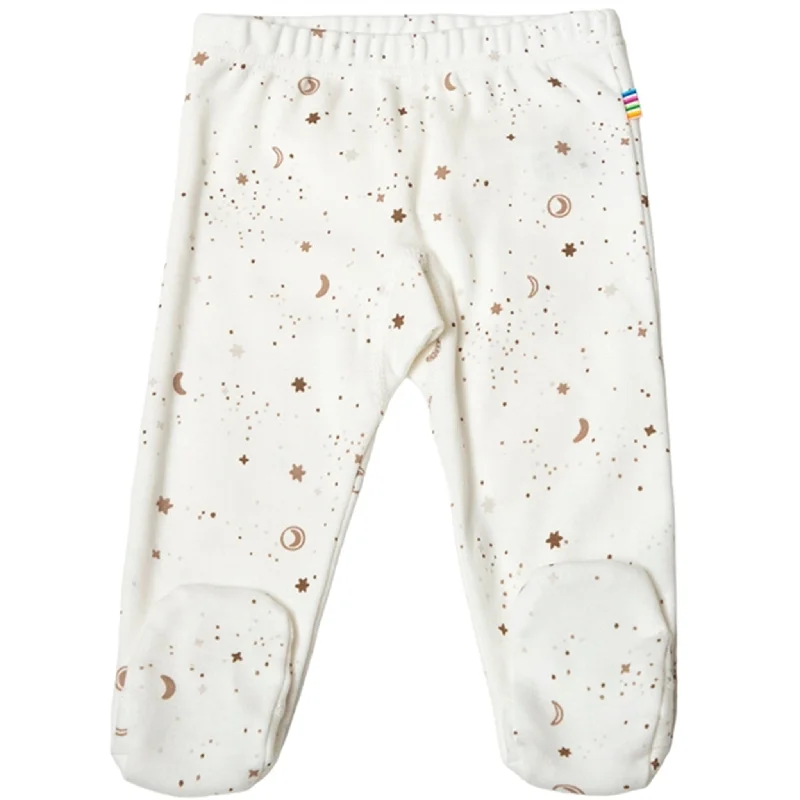 Lazy Style Joha White AOP Leggings w. Foot
