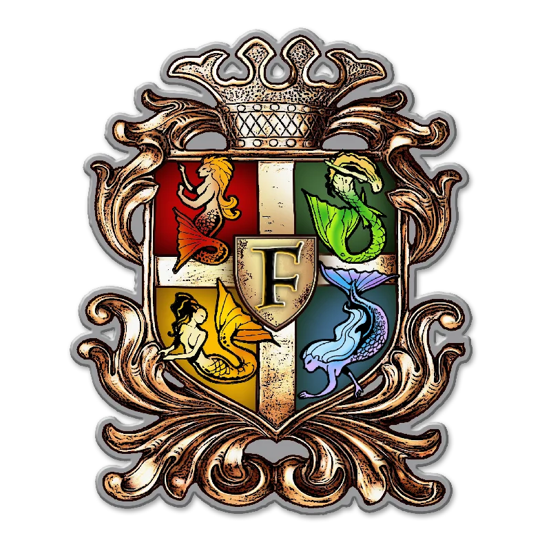 Street Letter Style Finfolk Crest Patch