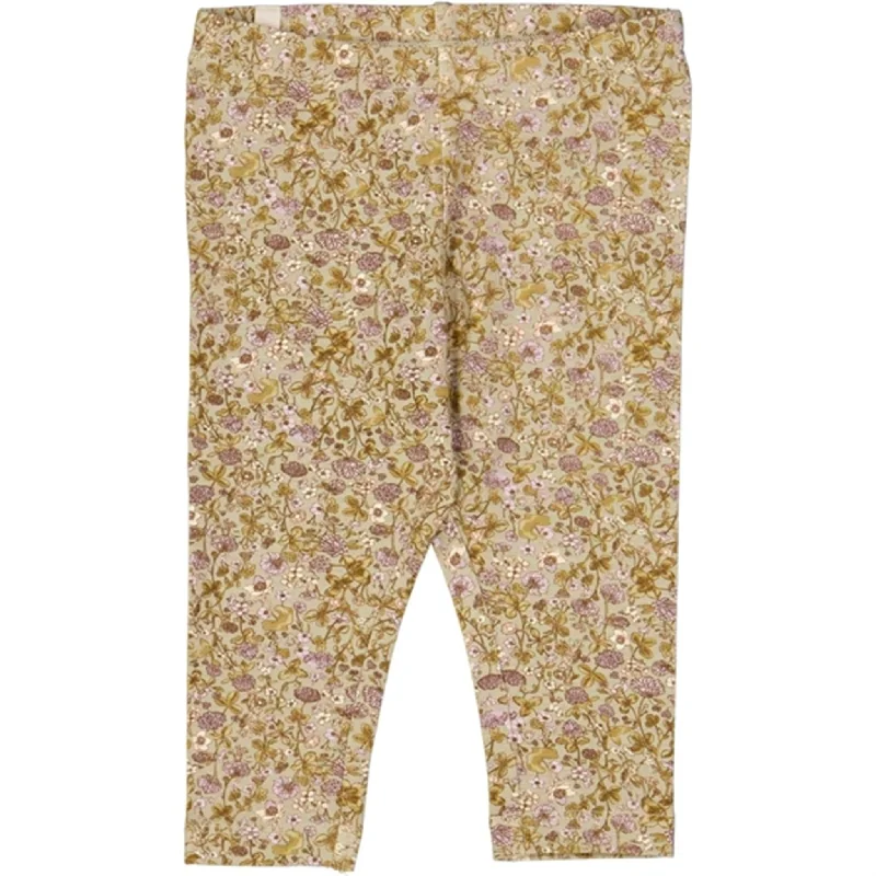 Classic Series Wheat Fossil Flowers Jersey Leggings
