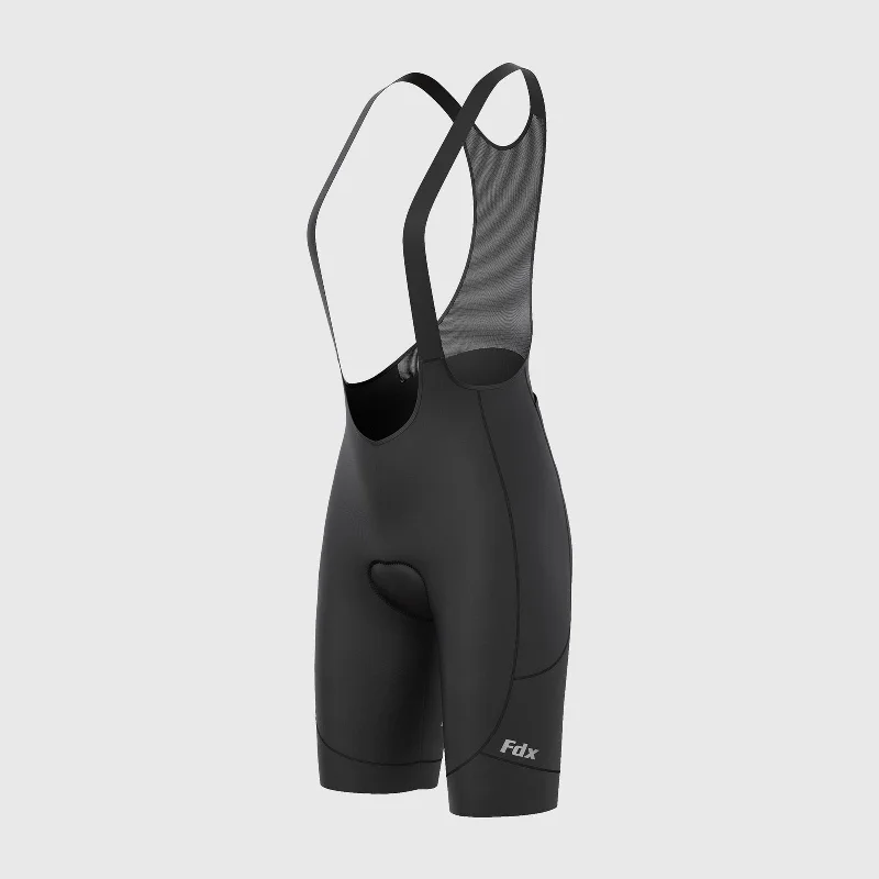 Sports Express Fdx Duo Black Women's & Girl's Padded Summer Cycling Cargo Bib Shorts