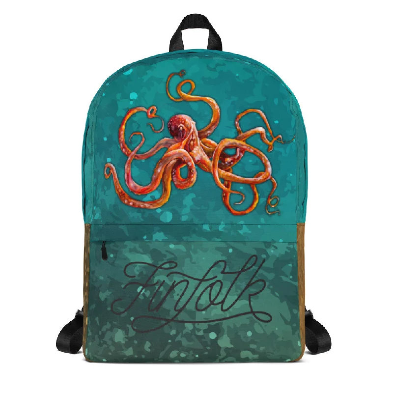 Sports Vitality Style Curious Kraken Backpack