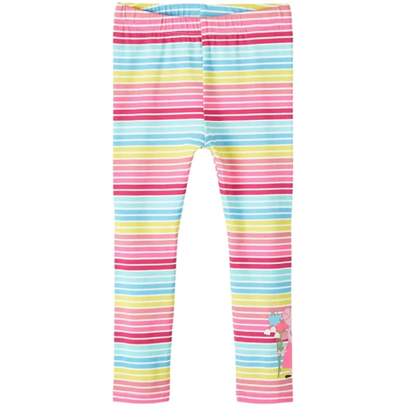 Exquisite Fabrics Name it Pink Yarrow Fubba Peppa Pig Leggings
