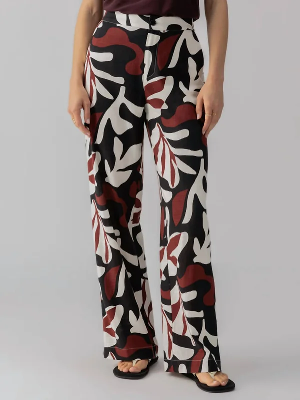 Stylish Comfort Soft Semi-High Rise Trouser In Mineral