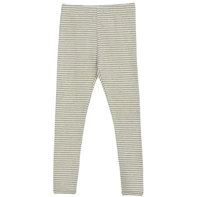 Fashion Comfort Serendipity Sage/Ecru Stripe Leggings