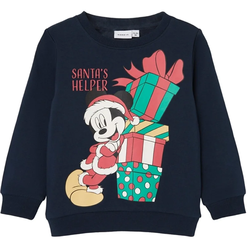 Integrated Design Name it Dark Sapphire Ozias Mickey Sweatshirt