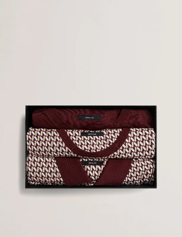 Multi-functional style Sangs Ss Jersey Geo Multipack Maroon