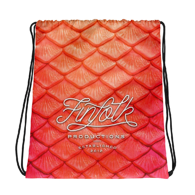 Design sense Peachy Keen Drawstring Bag