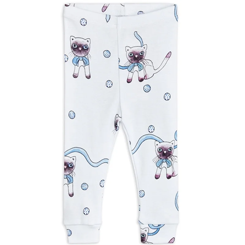 Free and comfortable Mini Rodini Light blue Siamese Aop Leggings