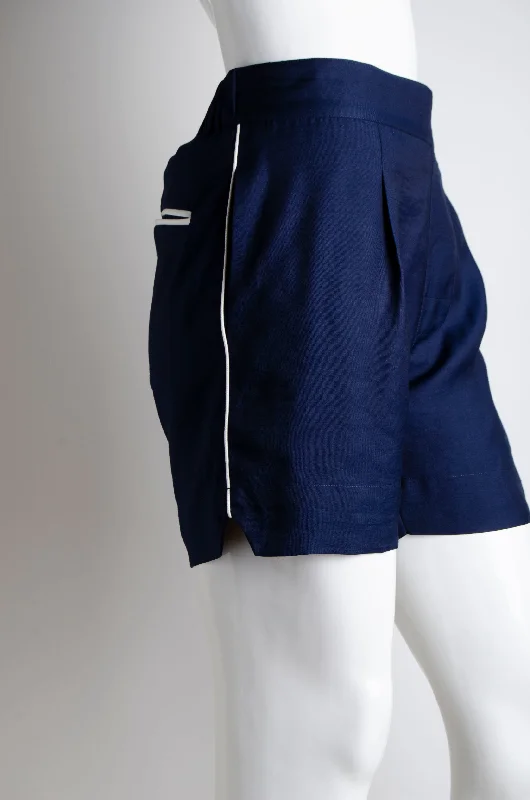 Comfortable down Navy Blue Pyjama Chic Shorts