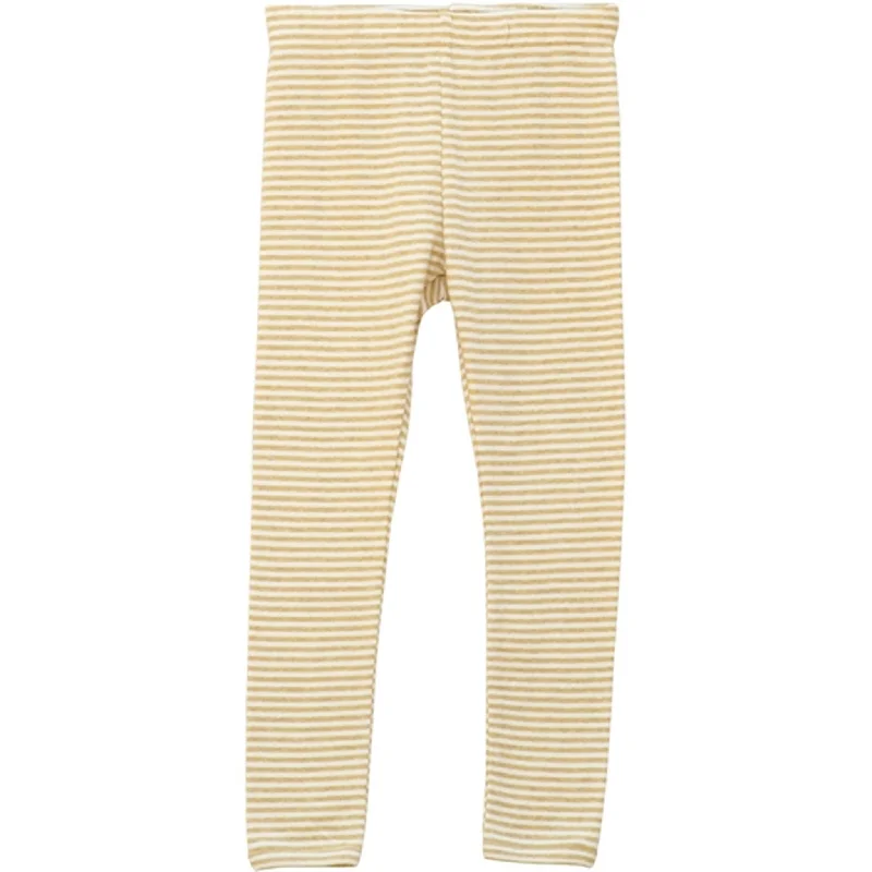 Casual And Comfortable Serendipity Chamomile/Offwhite Stripe Leggings