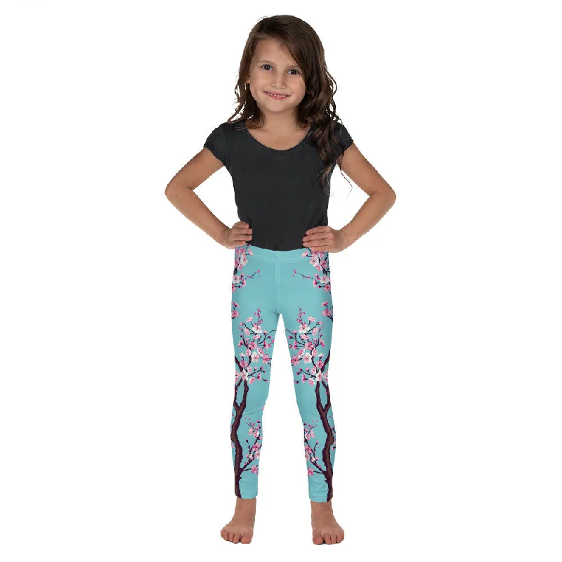 Casual Elegance Cherry Blossom Kid's Leggings