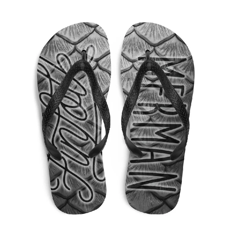 Comfortable Tops Finfolk Merman Fin-Flops: Starcrossed Silver