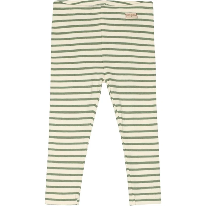 Cool Breeze At Night Petit Piao Spring Green/Offwhite Modal Leggings