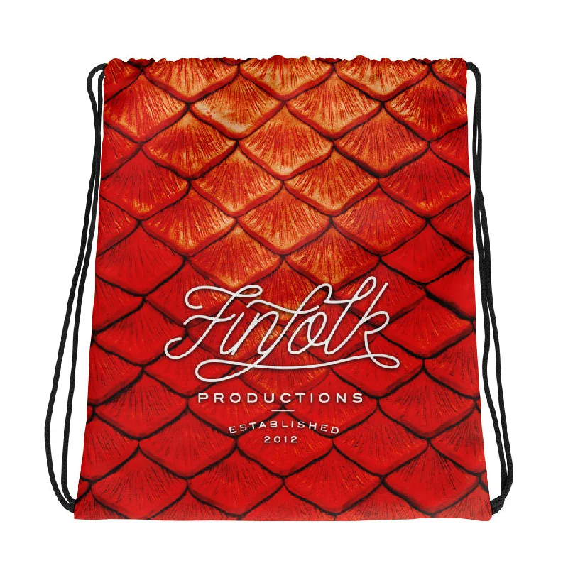 Trendy and versatile Eternal Ember Drawstring Bag