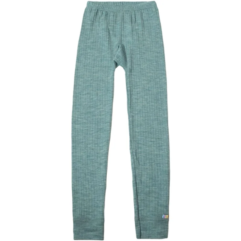 Street Vertical And Horizontal Design Joha Wool Aqua Melange Leggings