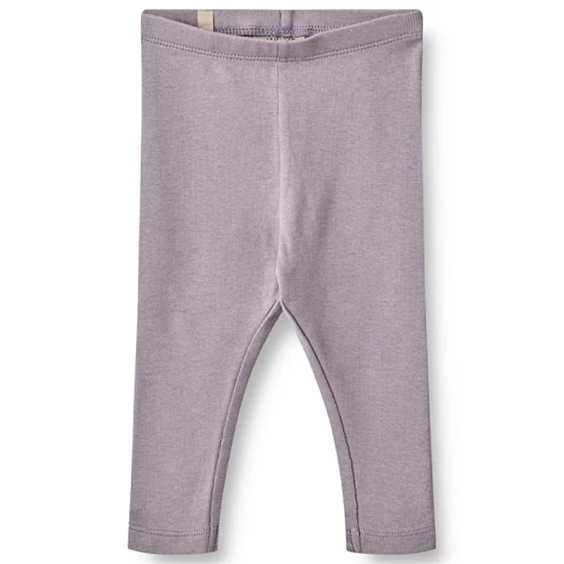 Effortless Style Wheat Lavender Maddy Rib Leggings