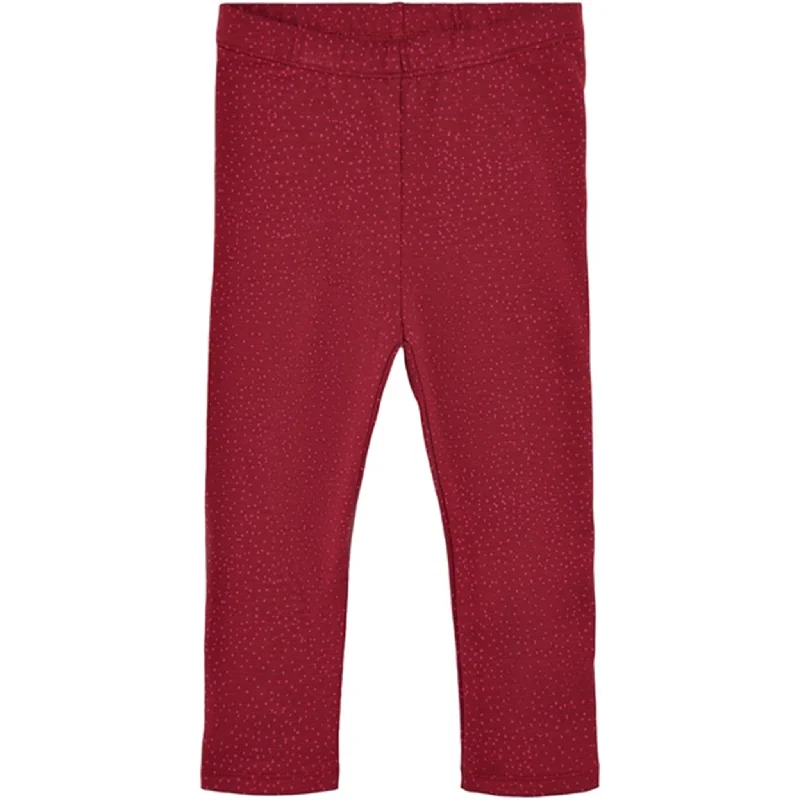 Minimal Classic Soft Gallery Tibetan Red Paula Minidots Leggings