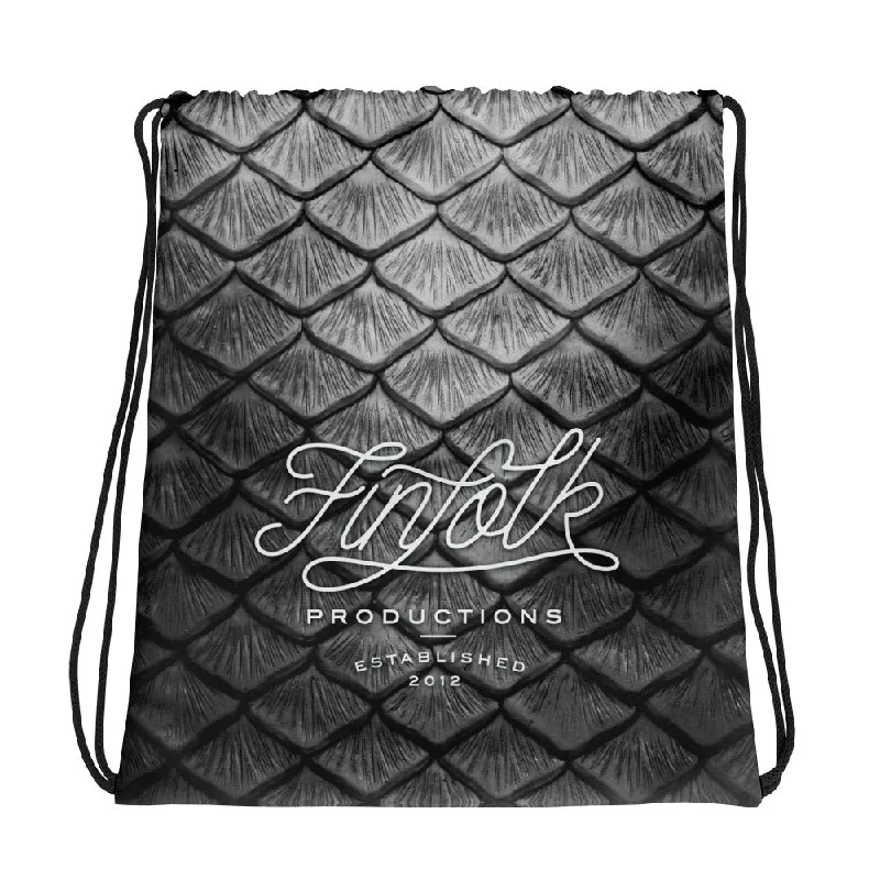 Luxury and fashionable Starcrossed Silver Drawstring Bag