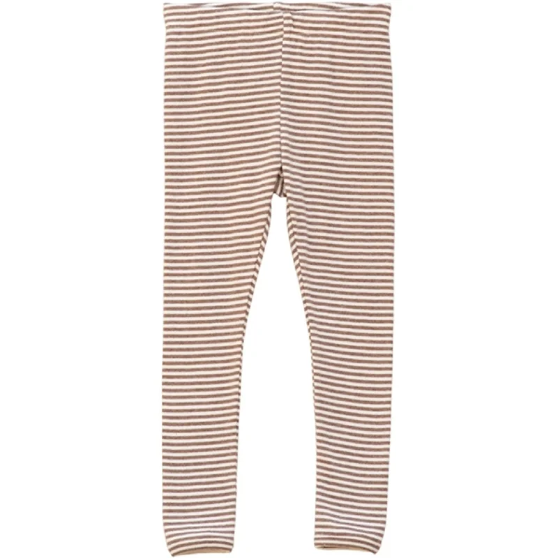 Feminine Charm Serendipity Acorn/Offwhite Stripe Leggings