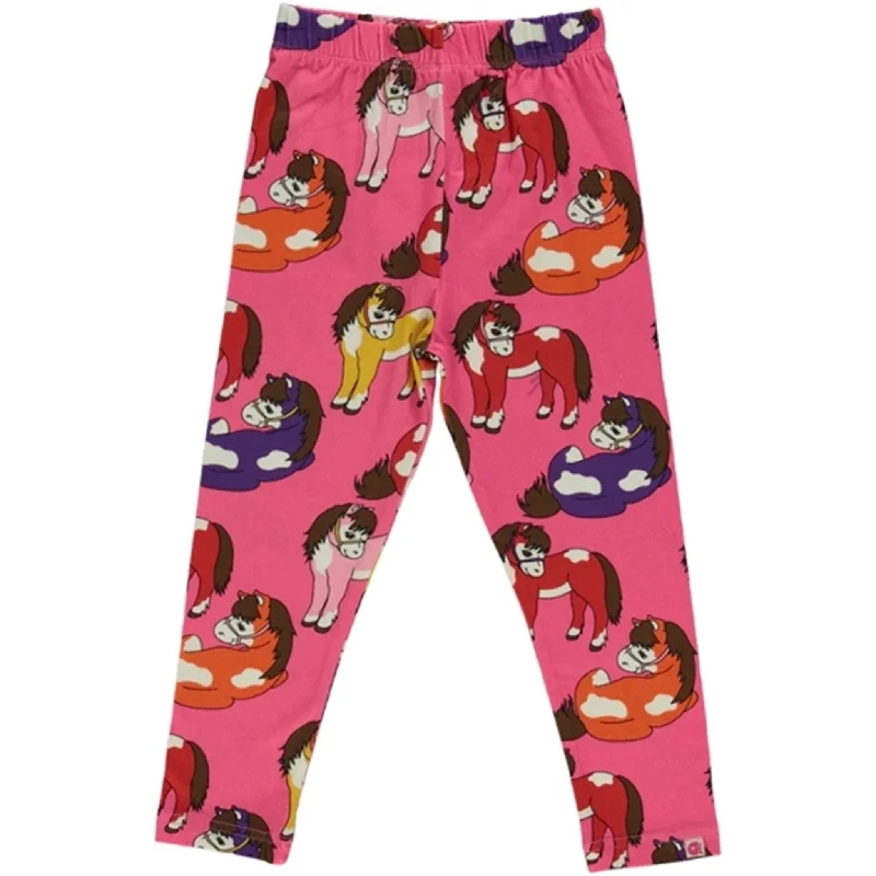 New Design Småfolk Pink Horse Leggings