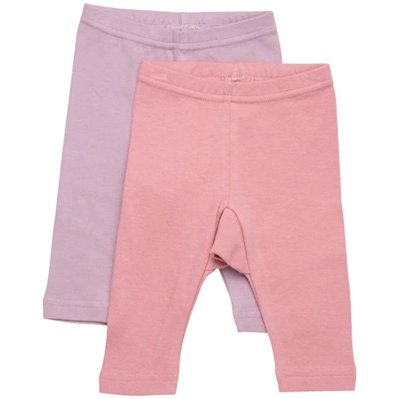 Chic Lounge Pippi Leggings AOP Print 2-pack Dusty Rose