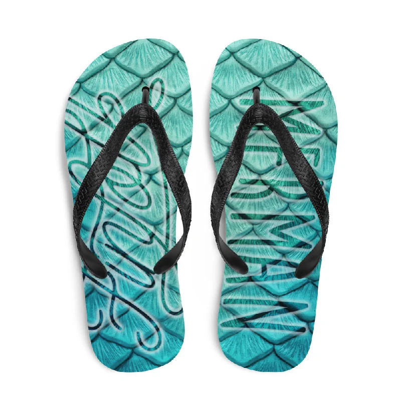 Warm Wear Finfolk Merman Fin-Flops: Sapphire