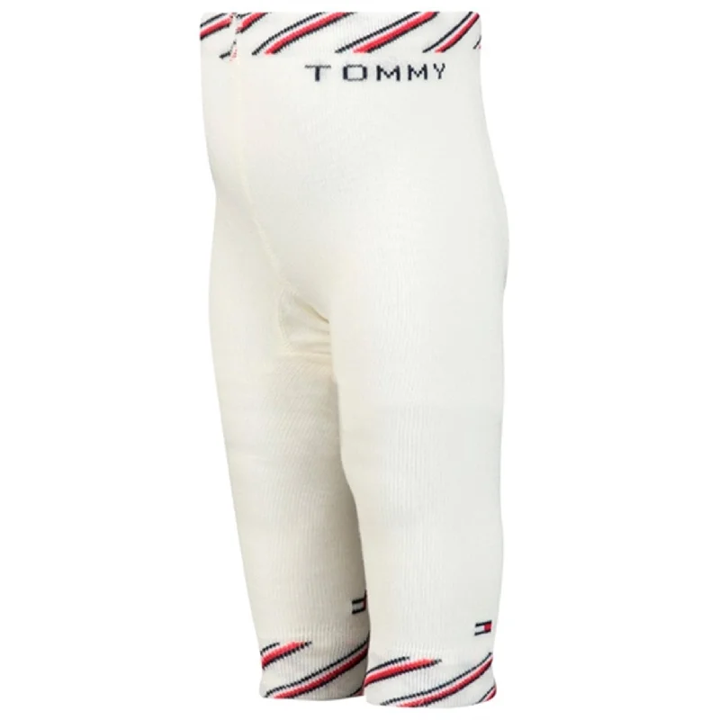 Cozy Outerwear Tommy Hilfiger Baby Global Stripe Leggings White