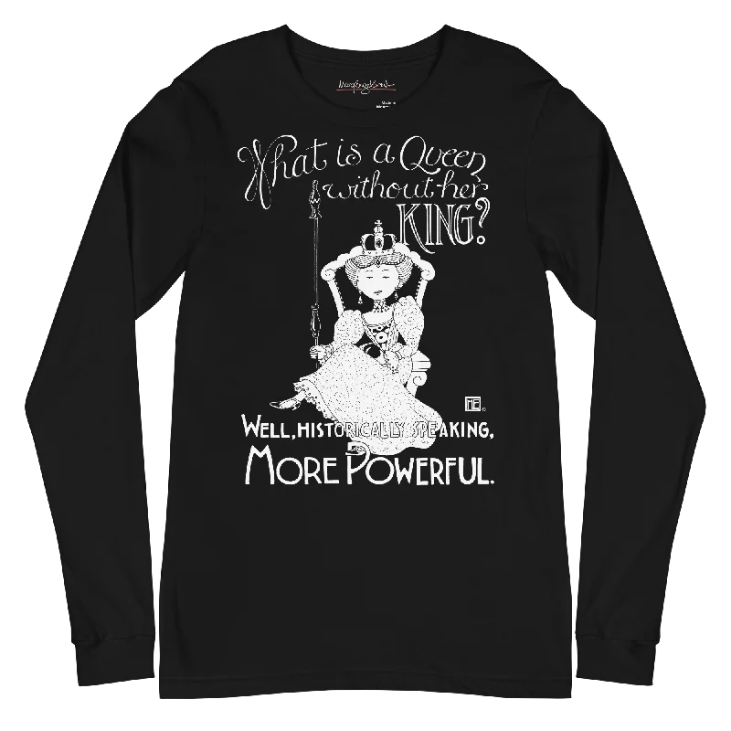 Denim Design Powerful Queen Unisex Long Sleeve Shirt