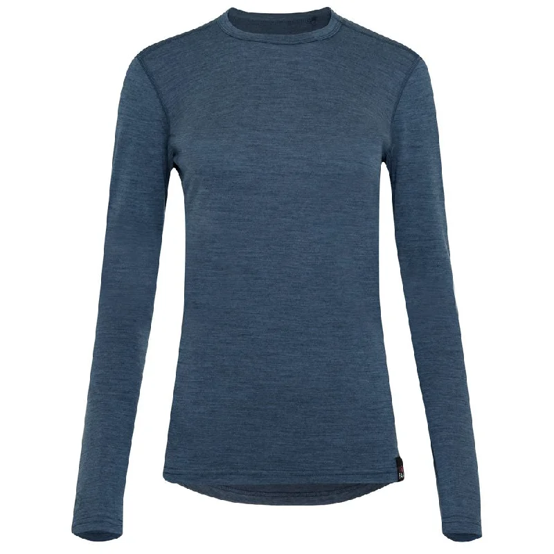Casual Street Womens Merino 180 Long Sleeve Crew (Denim)