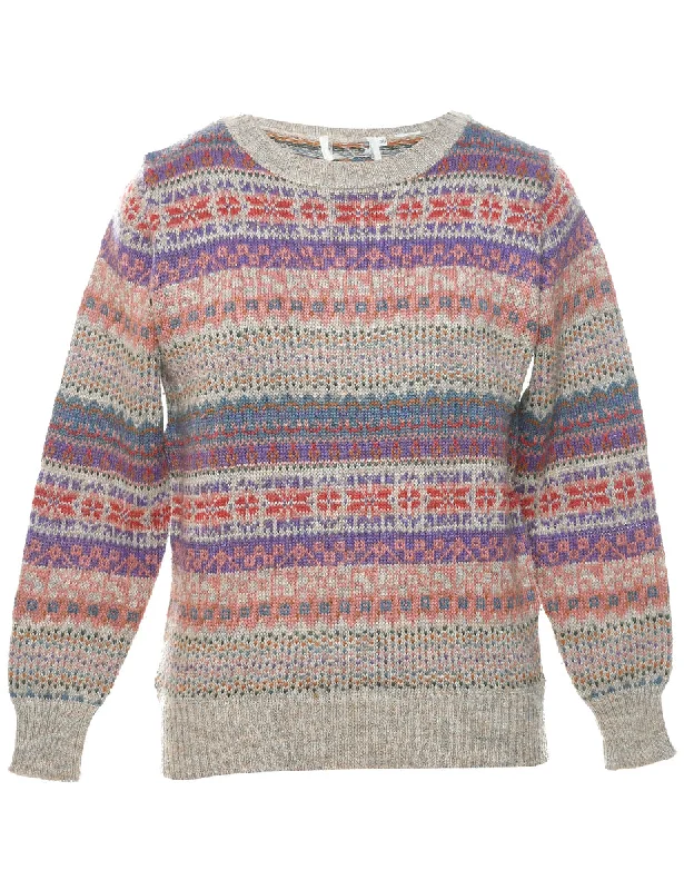 Free And Casual Nordic Jumper - M