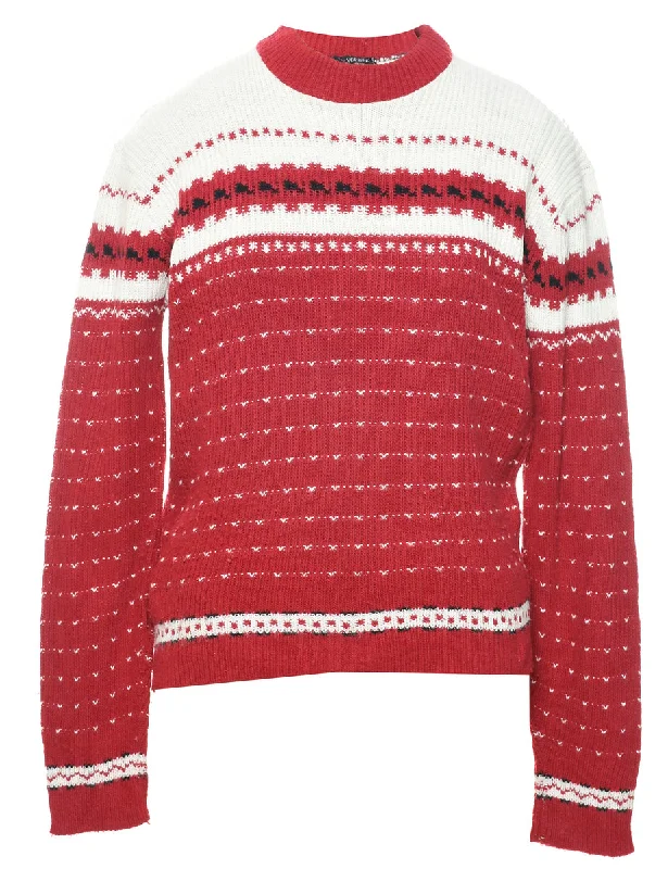 Elegant Tailoring Red Jumper - M